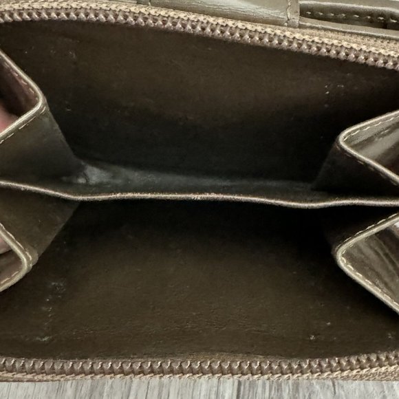 Gucci Bamboo Small Wallet Khaki Color Leather & Canvas Excellent Condition - Picture 11 of 16